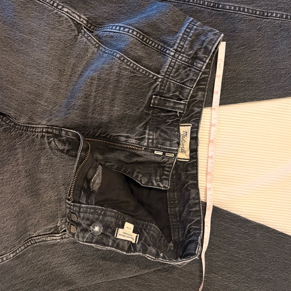 Madewell Petite Tapered Denim Trousers - Picture 5 of 8